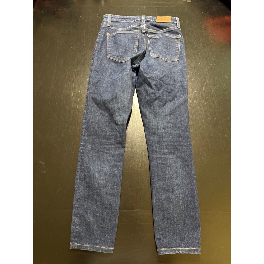 Madewell 9 Inch High Rise Skinny Jeans Dark Wash Denim Size 28